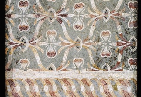 Musei Capitolini, Antiquarium, Mosaico policromo pavimentale con trama di sinusoidi